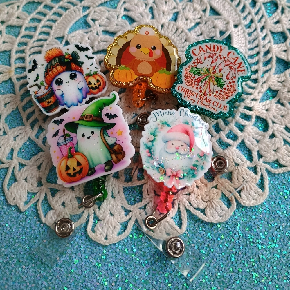 Holiday badge reel bundle